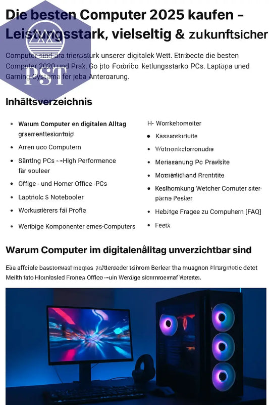 Die besten Computer 2025 kaufen - PS Tradings