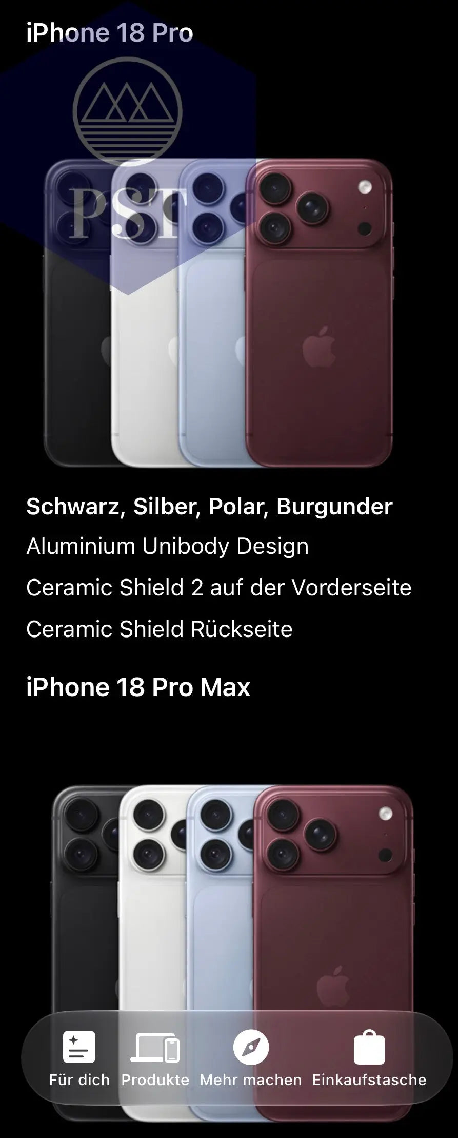Apple iPhone 18 Pro PST PS Tradings  PS Tradings PST PS Tradings