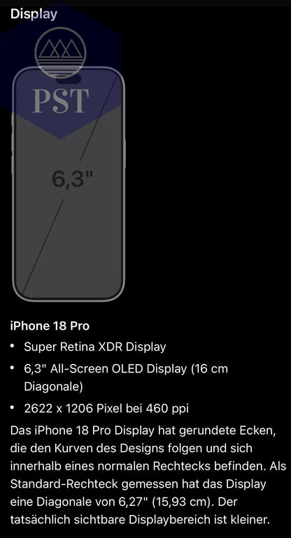 Apple iPhone 18 Pro PST PS Tradings  PS Tradings PST PS Tradings