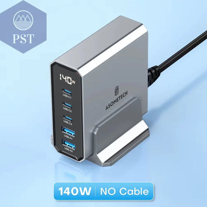 Asome Tech 140W Gan Usb Typ C Schnell Ladegerät Mehrere Anschlüsse Qc 4,0 Pd Schnell Ladegerät Für Macbook Laptop Tablet Iphone 14 Samsung S23 PST PS Tradings  PST PS Tradings 140W-No-Pd-Cable-Uk-Plug PST PS Tradings Asome Tech 140W Gan Usb Typ C Schnell Ladegerät Mehrere Anschlüsse Qc 4,0 Pd Schnell Ladegerät Für Macbook Laptop Tablet Iphone 14 Samsung S23