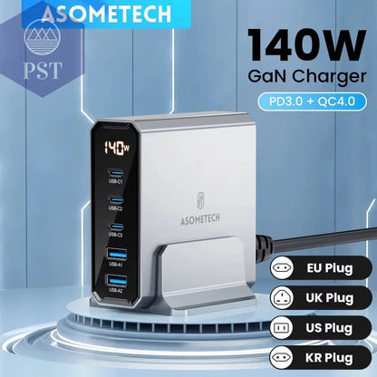 Asome Tech 140W Gan Usb Typ C Schnell Ladegerät Mehrere Anschlüsse Qc 4,0 Pd Schnell Ladegerät Für Macbook Laptop Tablet Iphone 14 Samsung S23 PST PS Tradings  PST PS Tradings  PST PS Tradings Asome Tech 140W Gan Usb Typ C Schnell Ladegerät Mehrere Anschlüsse Qc 4,0 Pd Schnell Ladegerät Für Macbook Laptop Tablet Iphone 14 Samsung S23