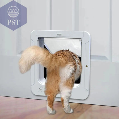 Collar Cat Door Smart Cat Door Automatic Sensing with Collar Activated Easy Installation Pet Door for Home Smart Cat Door - PS Tradings