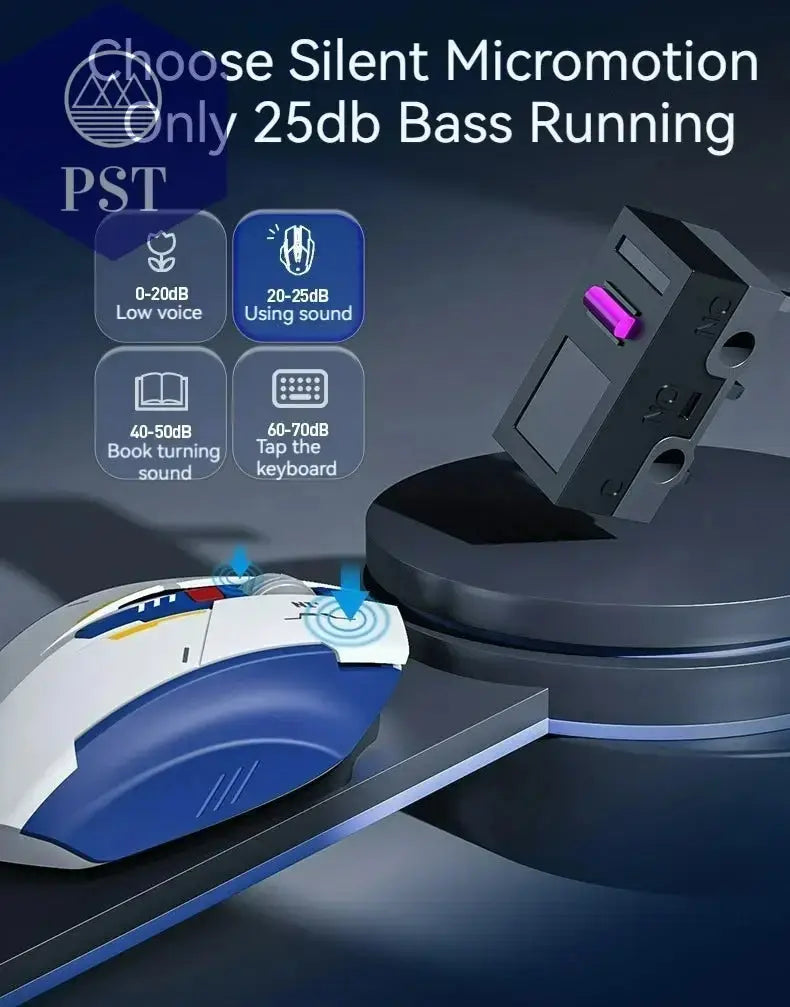 Inphic F9 Mecha Edition: Kabellose Silent Maus PST PS Tradings   Inphic F9 Mecha Edition: Kabellose Silent Maus