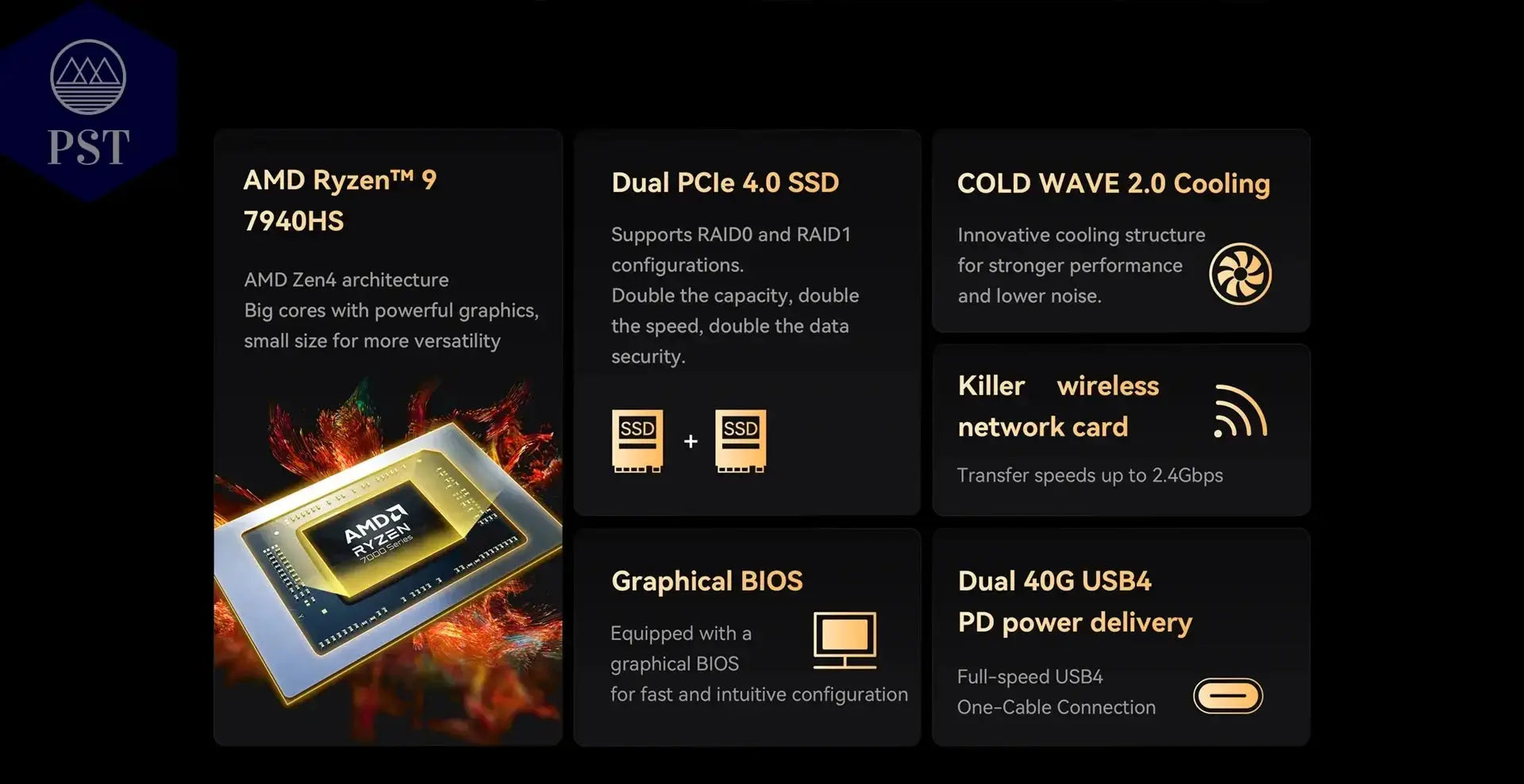 MINISFORUM UM790 Pro Mini PC Ryzen 9 7940HS PST PS Tradings   MINISFORUM UM790 Pro Mini PC Ryzen 9 7940HS