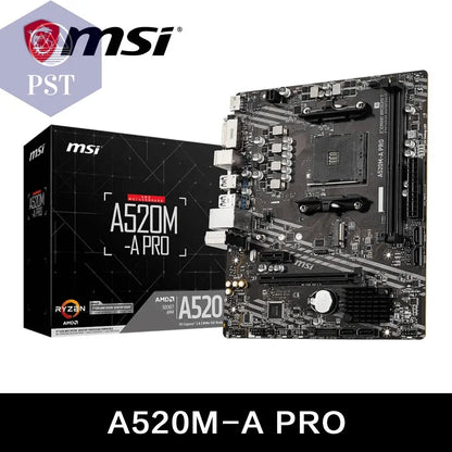 MSI AMD A520M-A PRO Motherboard Unterstützt Ryzen CPU R3 R5 R7 5000- Und 3000-Serie Mainboard AM4 M.2 NVME Dual Channel DDR4 Vollständig Neu