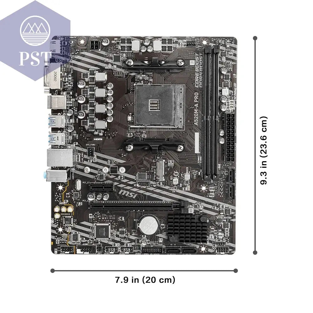 MSI AMD A520M-A PRO Motherboard Unterstützt Ryzen CPU R3 R5 R7 5000- Und 3000-Serie Mainboard AM4 M.2 NVME Dual Channel DDR4 Vollständig Neu