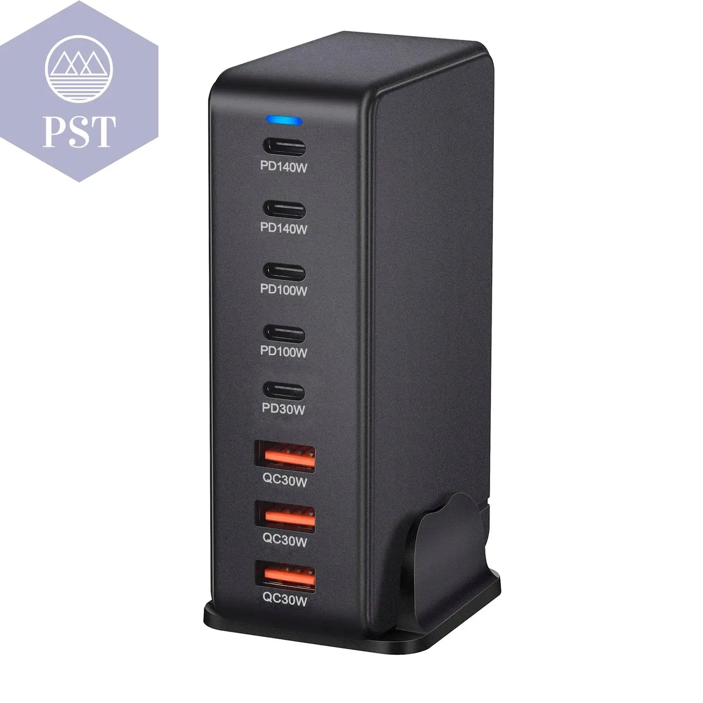 NEUES 600W Gan Fast Charge 3.0 USB Typ C Schnellladegerät Mobiles 8-Port 5C3A Pd-Ladegerät Bequem Zum Tragen Von Tablet-Ladegeräten