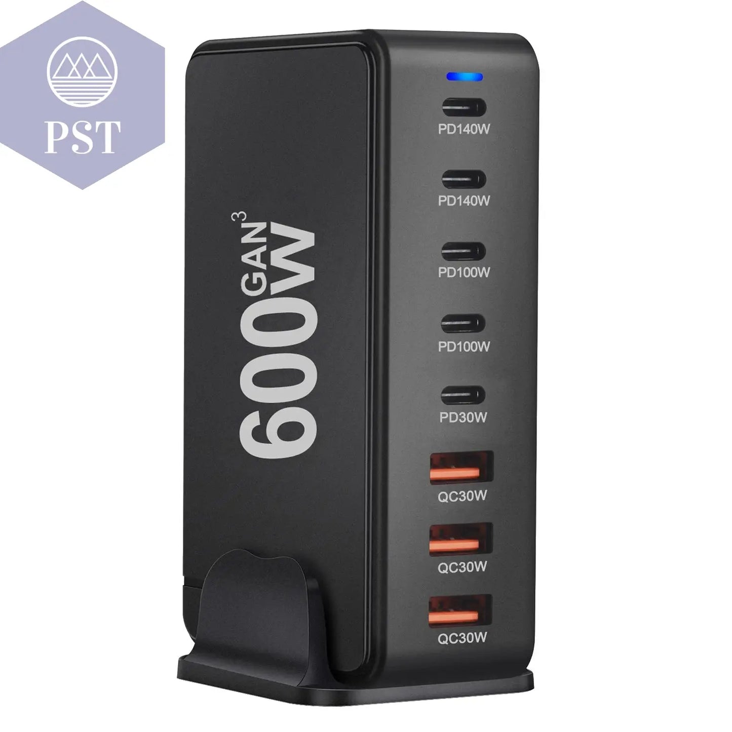 NEUES 600W Gan Fast Charge 3.0 USB Typ C Schnellladegerät Mobiles 8-Port 5C3A Pd-Ladegerät Bequem Zum Tragen Von Tablet-Ladegeräten