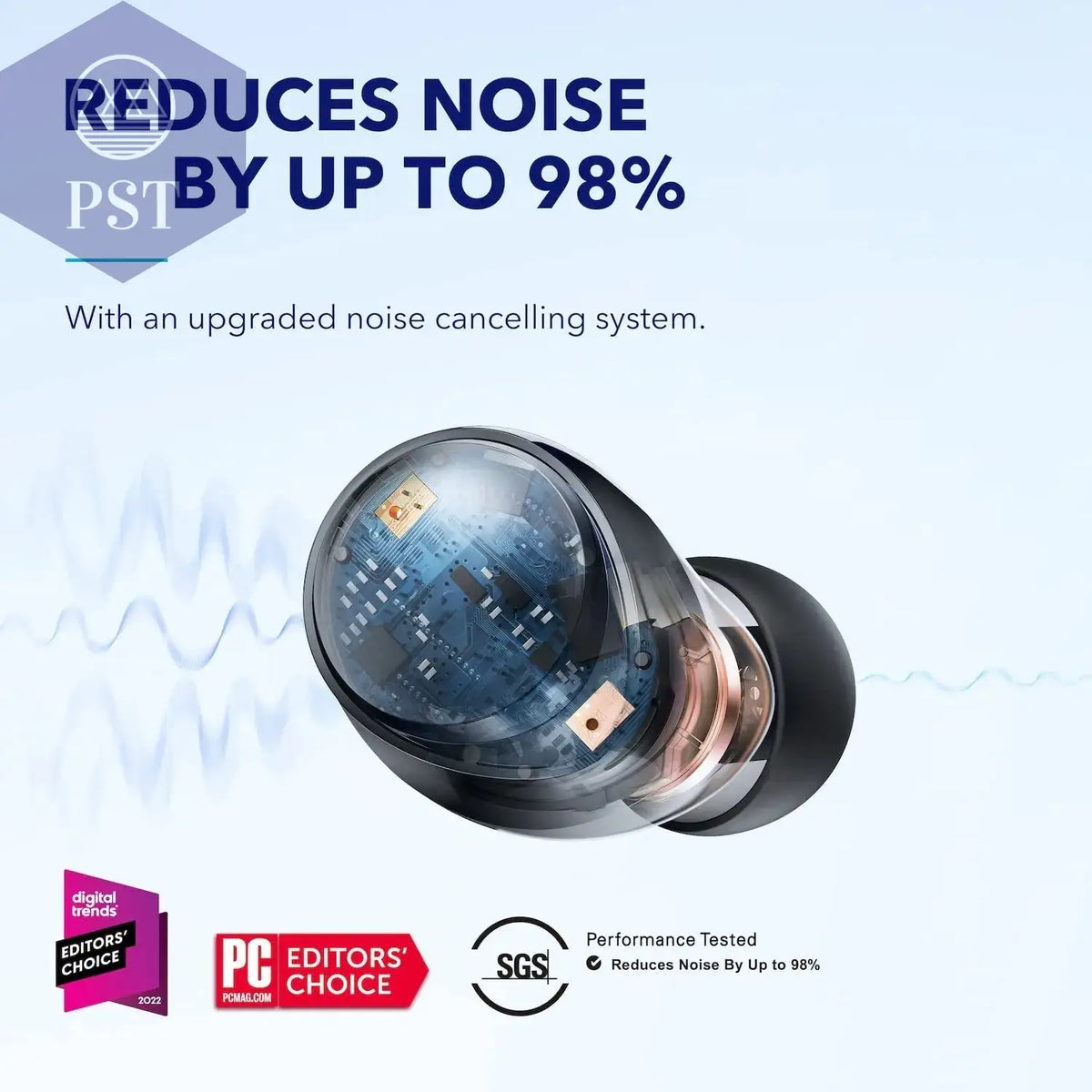 Soundcore by Anker Space A40 Ecouteurs Bluetooth sans Fil Réduction du Bruit Automatique jusqu'à 98%, Ecouteurs sans Fil - PS Tradings
